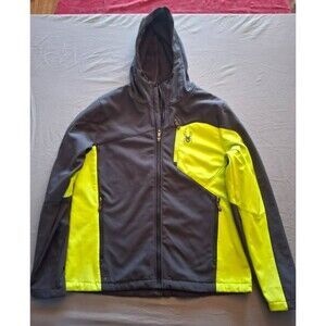 Spyder Grey and Yellow Mens Large Warm Ski Jacket Excellent Condition, L